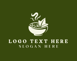 Plant - Herbal Food Bowl logo design