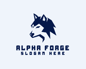 Alpha Wild Wolf logo design