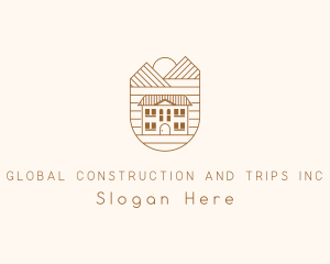 Home Renovation - Countryside Mountain Mansion logo design