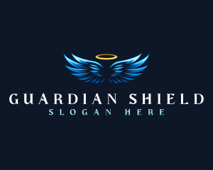 Guardian - Wing Halo Angel logo design