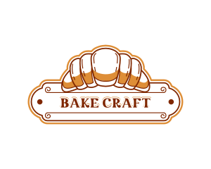 Croissant Pastry Bakery logo design