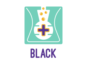 Flask Medical Cross logo design