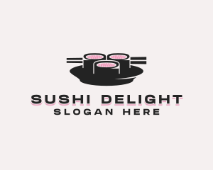 Chopsticks Sushi Cuisine logo design