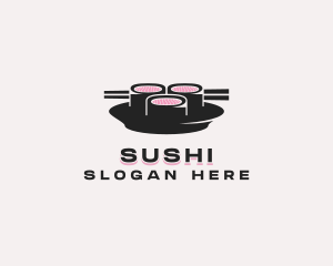 Chopsticks Sushi Cuisine logo design