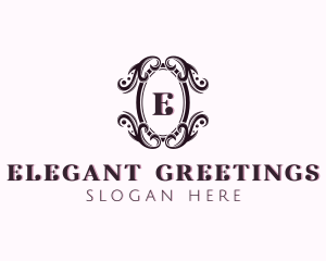 Shield Floral Decoration logo design