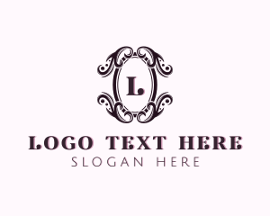 Floral - Shield Floral Decoration logo design