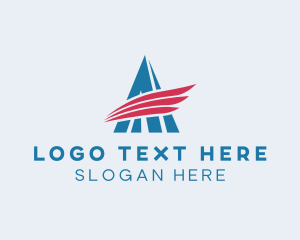 Letter A - Patriot Wing Campaign logo design