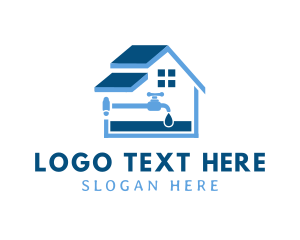 House Faucet Fixing logo design