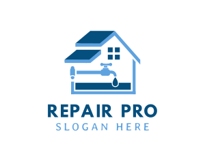 Fix - House Faucet Fixing logo design