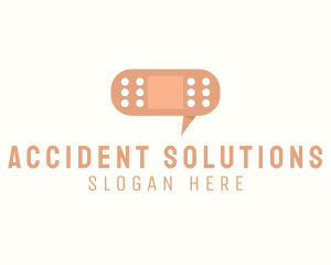 Accident - First Aid Chat logo design