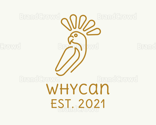 Gold Luxe Cockatoo Logo