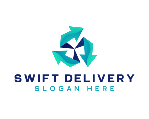 Arrow Courier Delivery logo design