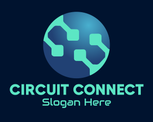 Circuit - Global Circuit Tech Company logo design