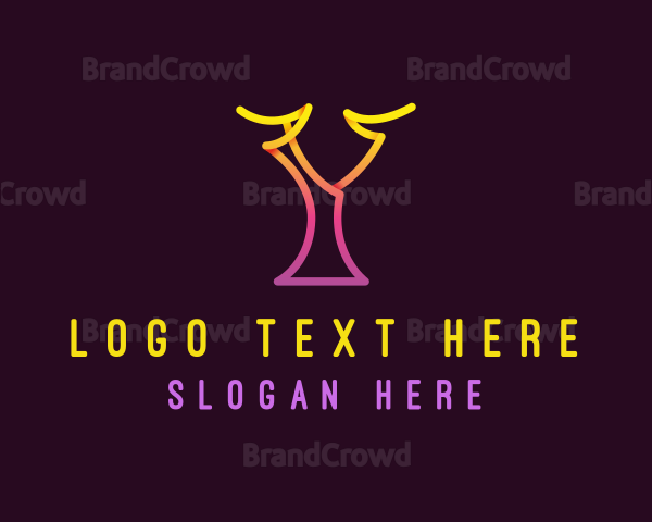 Modern Digital Letter Y Logo