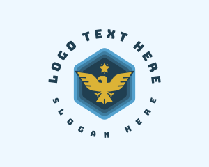 Soldier - Military Bird Eagle logo design