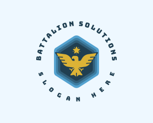 Military Bird Eagle logo design