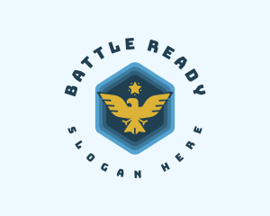 Infantry - Military Bird Eagle logo design