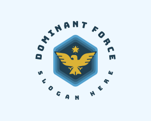 Military Bird Eagle logo design