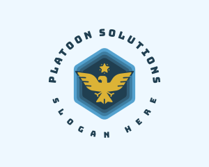 Platoon - Military Bird Eagle logo design