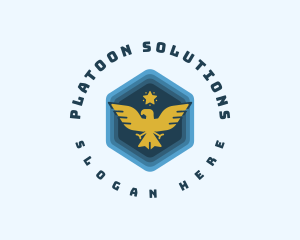 Military Bird Eagle logo design