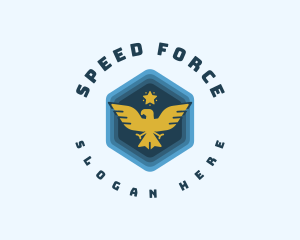 Military Bird Eagle logo design