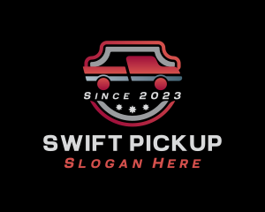 Pickup - Shield Pickup Driving logo design