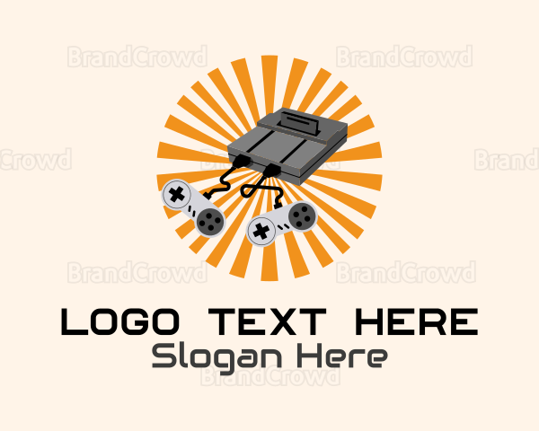 Video Game Console Sunburst Logo