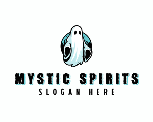 Paranormal - Spooky Scary Ghost logo design