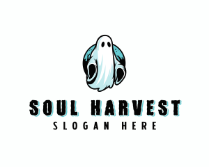 Spooky Scary Ghost logo design