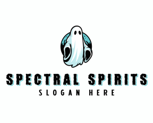 Spooky Scary Ghost logo design