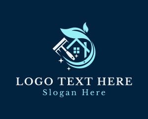 Disinfectant - Eco Friendly Home Cleaning logo design