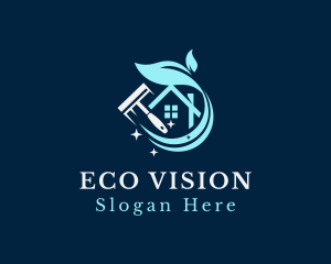 Eco Friendly Home Cleaning  logo design