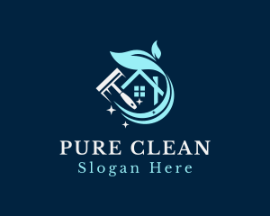 Eco Friendly Home Cleaning  logo design