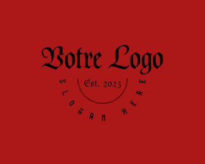 Antique - Gothic Tattoo Business logo design