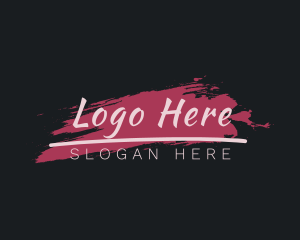 Studio - Paint Brushstroke Artist logo design