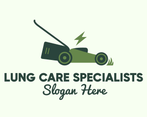 Green Garden Lawnmower logo design