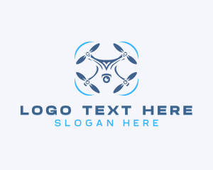 Cctv - Aerial Quadcopter Drone logo design