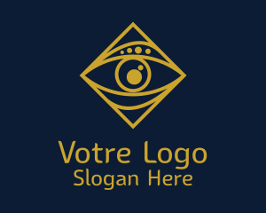 Gold Tarot Eye  Logo