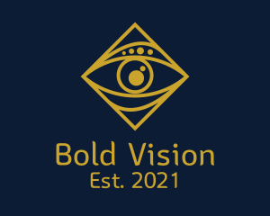 Gold Tarot Eye  logo design