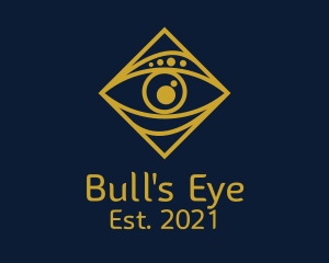 Gold Tarot Eye  logo design