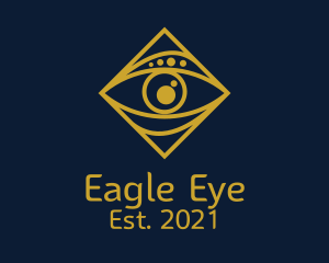 Gold Tarot Eye  logo design