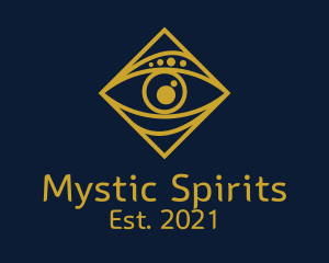 Gold Tarot Eye  logo design