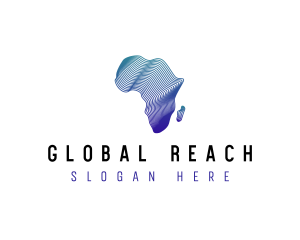 Africa Map Company logo design