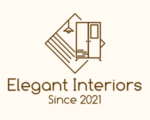 Light Cabinet Interior Furnishing logo design