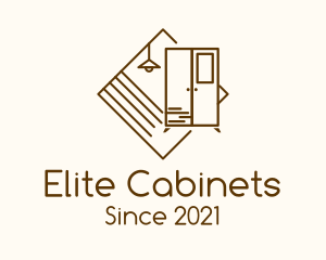 Cabinet - Light Cabinet Interior Furnishing logo design