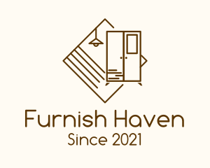 Light Cabinet Interior Furnishing logo design