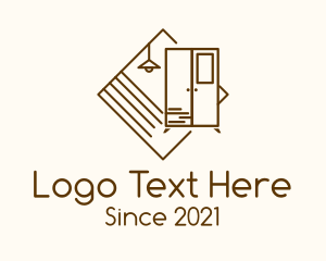 Home Furnishing - Light Cabinet Interior Furnishing logo design