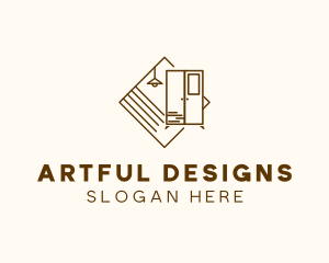 Light Cabinet Interior Furnishing logo design