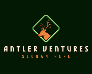 Antler - Deer Antler Wildlife logo design