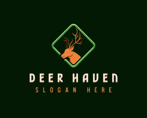 Deer Antler Wildlife logo design